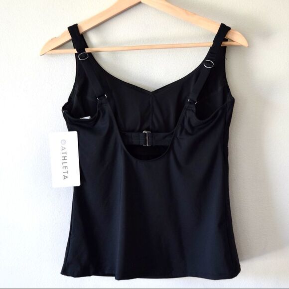 ATHLETA Bondi Bra Cup Swim Top Tankini, Black, Size 36B/C NWT $74 657719 - Picture 7 of 11
